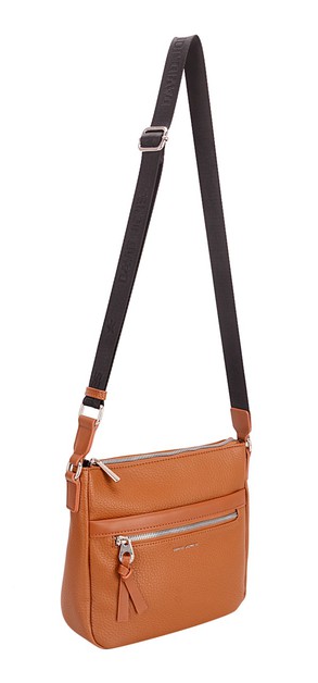 PURSE PLUS, DAVID JONES FASHION DESIGN ZIPPER CROSSBODY BAG, 6807-1-1