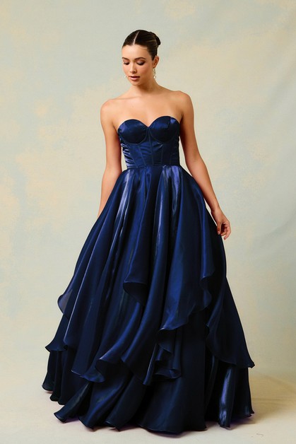 AG STUDIO, Sleeveless Long Evening Dress, MZ5876-NAVY