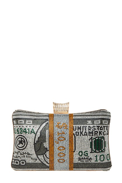 Stack of Cash Dollar Evening Clutch