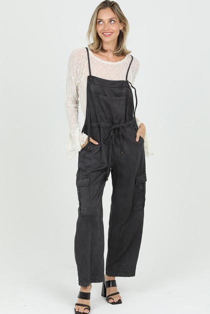 ANGIE, CARGO PANT OVERALL JUMPSUIT, B5A93-ASIS