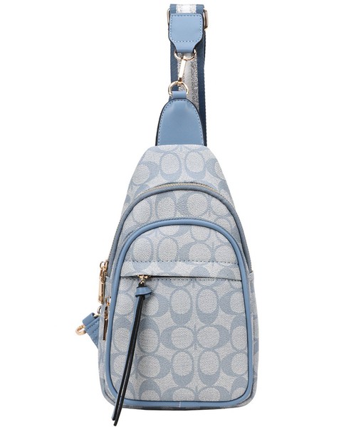 Princess Purse, Fashion Oval Monogram Sling Backpack, FT-1071