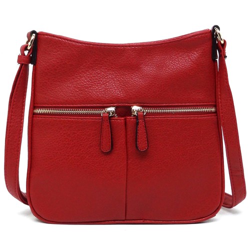 Fashion Bridge, Front Zip Pocket Crossbody Bag, FC19547