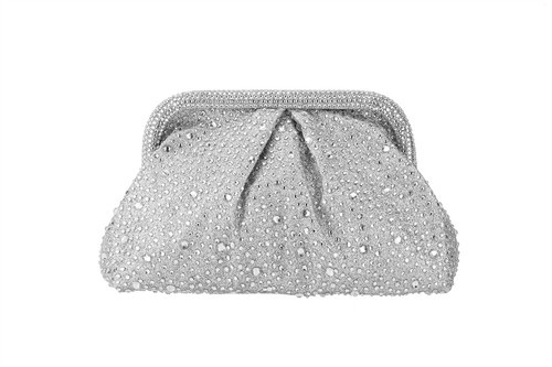 NIMA Accessories Inc, Ladies  Rhinestone Snap Top Clutch Handbag, HBG105059