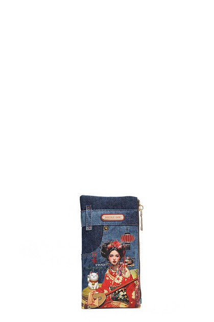 NICOLE LEE USA, DENIM AMANDA 2 PIECE BIFOLD WALLET, undefined